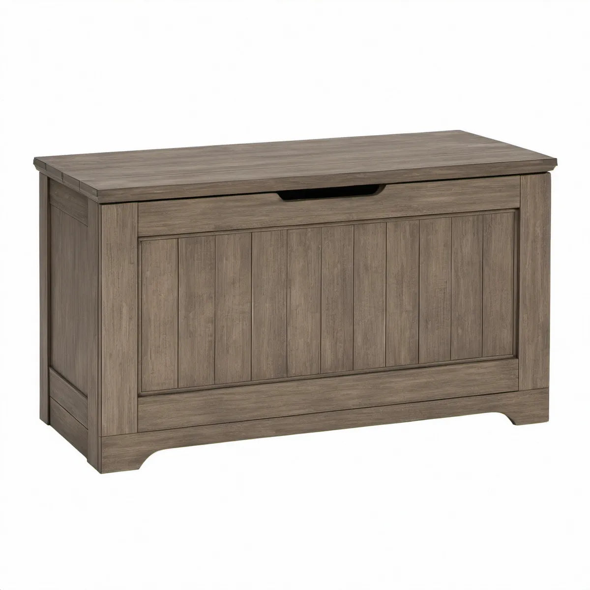 Skoskab med siddebænk 100 x 40 x 55 cm i gråbrun MDF med melaminfolie